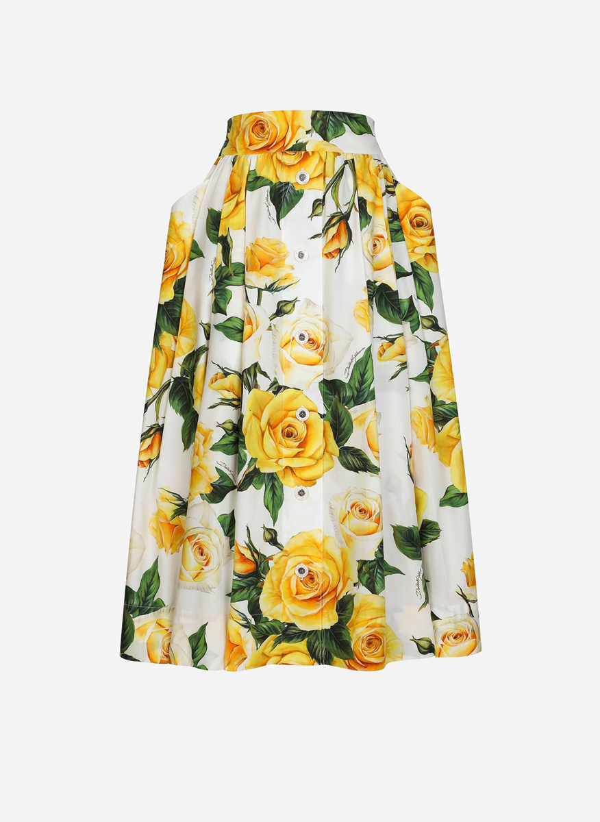 Пола с флорален принт Dolce&Gabbana 